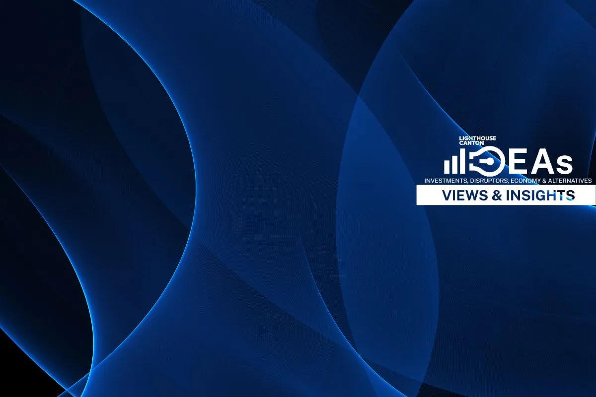 LC IDEAS Views and Insights blue hero banner.